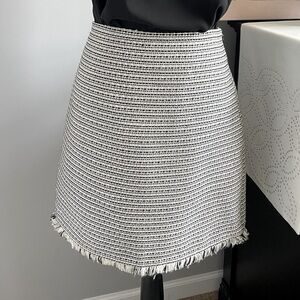 LOFT Skirt with Frayed Hem